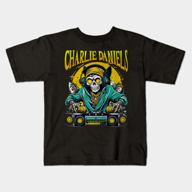 Charlie Daniels Kids T-Shirt by darkskullxx